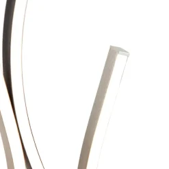 Design Stehleuchte Schwarz mit Silber inkl. LED Dimmbar - Blaze