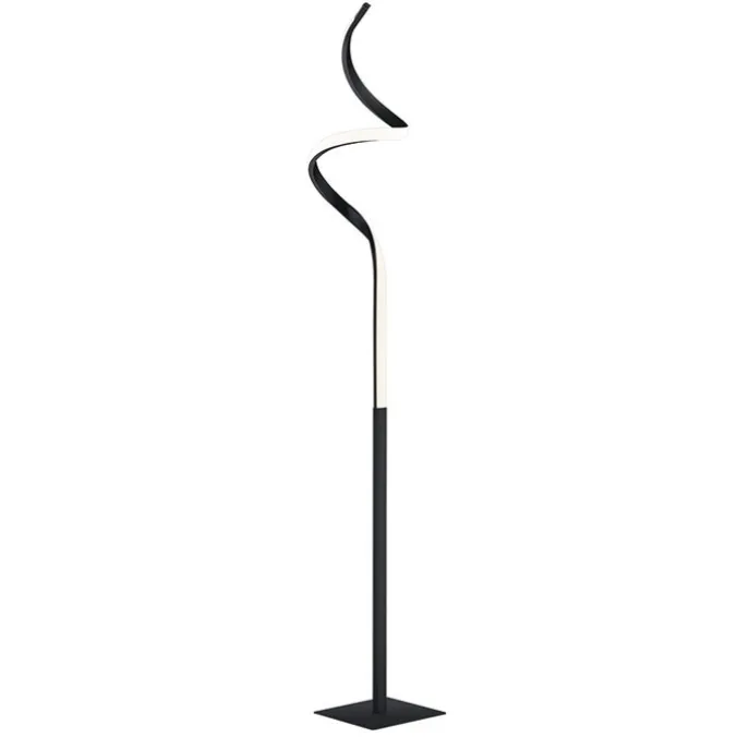 Design Stehleuchte schwarz inkl. LED 3-stufig dimmbar - Koers