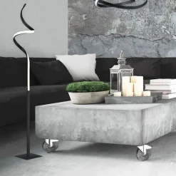 Design Stehleuchte schwarz inkl. LED 3-stufig dimmbar - Koers