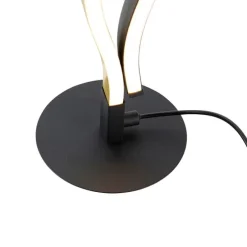 Design tafellamp zwart met goud incl. LED dimbaar - Blaze