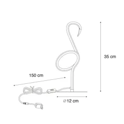 Design Tischleuchte Schwarz inkl. LED - Ingo