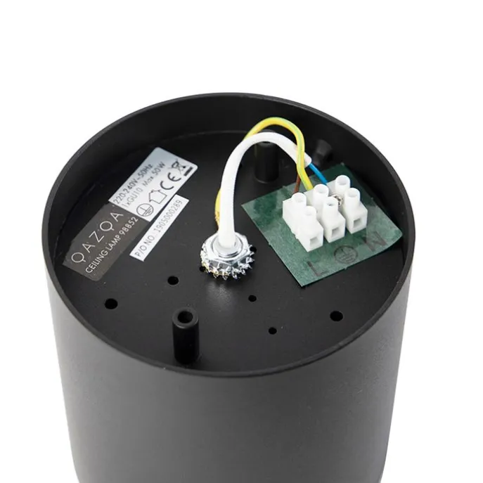 Design-Aufbaustrahler schwarz GU10 111mm - Impact Honey