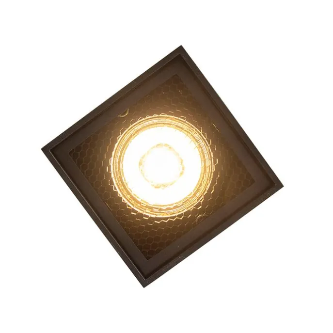 Design-Aufbaustrahler schwarz GU10 50mm - Qubo Honey