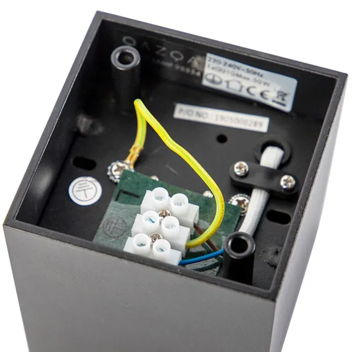 Design-Aufbaustrahler schwarz GU10 50mm - Qubo Honey