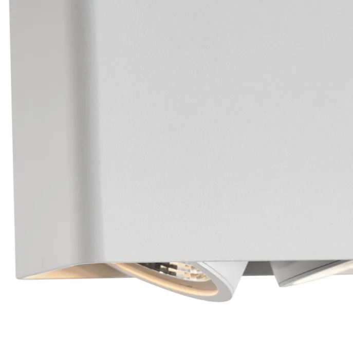 Design-Aufbaustrahler weiß GU10 70mm 2-flammig dreh- und schwenkbar - Vox