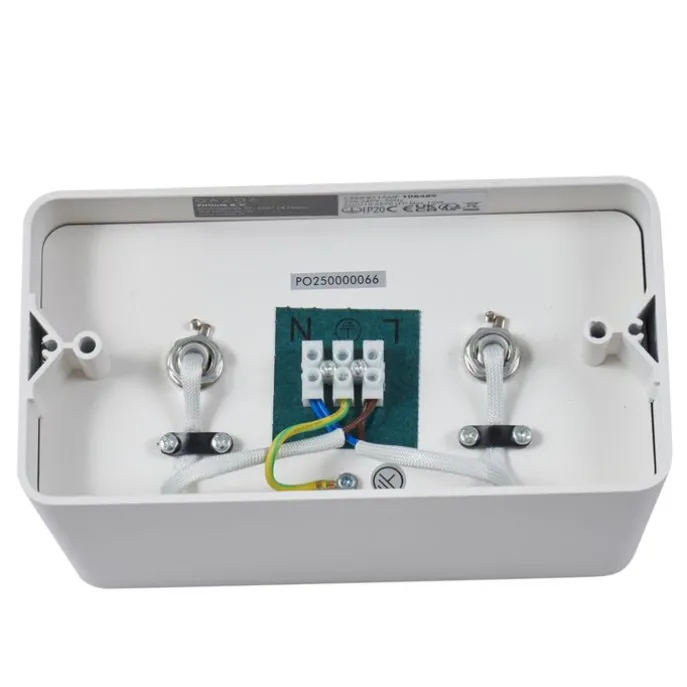 Design-Aufbaustrahler weiß GU10 70mm 2-flammig dreh- und schwenkbar - Vox