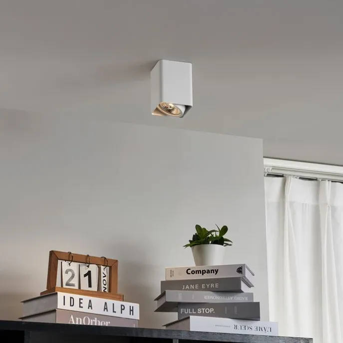 Design-Aufbaustrahler Weiß GU10 70mm dreh- und schwenkbar - Vox