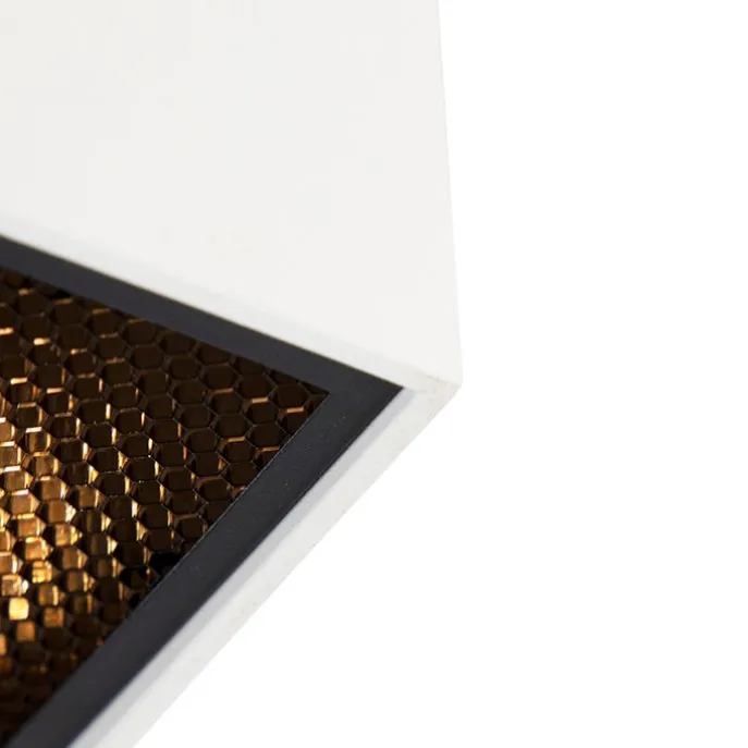 Design-Aufbaustrahler weiß GU10 50mm - Qubo Honey