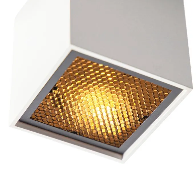 Design-Aufbaustrahler weiß GU10 50mm - Qubo Honey