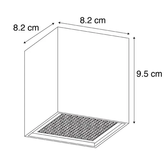 Design-Aufbaustrahler weiß GU10 50mm - Qubo Honey