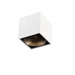 Design-Aufbaustrahler weiß GU10 111mm - Box Honey