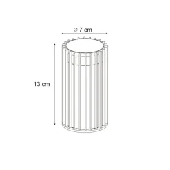 Design-Deckenleuchte für den Außenbereich schwarz IP44 - Boris