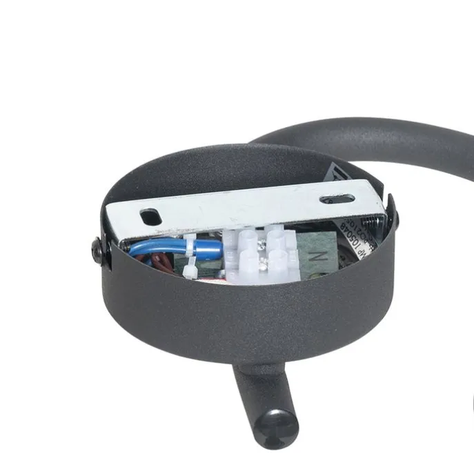 Design-Deckenleuchte Schwarz mit Gold 3-flammig rund - Noud