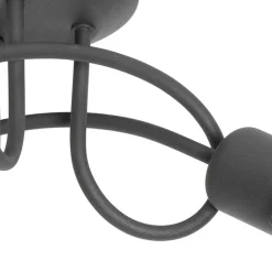 Design-Deckenleuchte Schwarz mit Gold 3-flammig - Noud