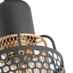 Design-Deckenleuchte Schwarz mit Gold - Noud