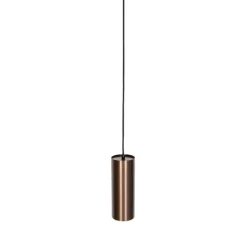 Design-Hängeleuchte Dunkelbronze inkl. Schienenadapter 1-phasig - Iconic Tubo