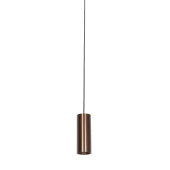 Design-Hängeleuchte Dunkelbronze inkl. Schienenadapter 1-phasig - Iconic Tubo