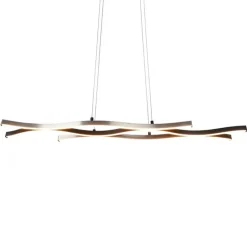 Design-Hängeleuchte schwarz mit Silber inkl. LED Dimmbar - Blaze