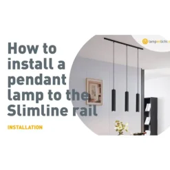 Design-Hängeleuchte Weiß inkl. Schienenadapter 1-phasig - Slimline Tuba Small