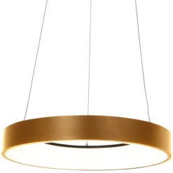 Design-Pendelleuchte Gold inkl. dimmbarer LED - Ringlede