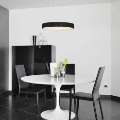 Design-Pendelleuchte Schwarz inkl. dimmbarer LED - Ringlede