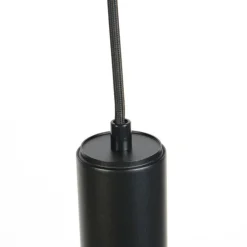 Design-Pendelleuchte schwarz inkl. Schienenadapter 3-Phasen - 3-Phasen Tuba Small