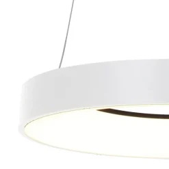 Design-Pendelleuchte weiß inklusive dimmbarer LED - Ringlede