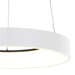 Design-Pendelleuchte weiß inklusive dimmbarer LED - Ringlede