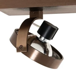 Design-Spot dunkelbronze verstellbar 3-flammig - Go