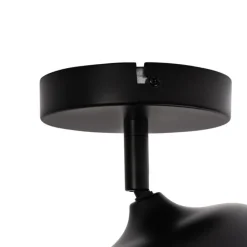 Design-Spot schwarz mit Gold und Rauchglas – Kyan