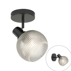 Designspot schwarz mit Rauchglas - Chico