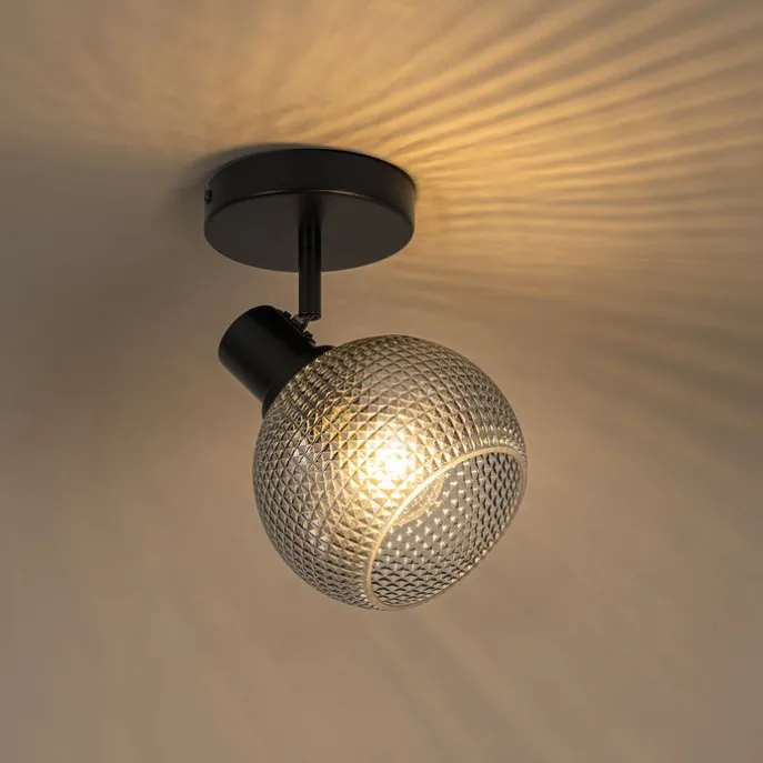 Designspot schwarz mit Rauchglas - Chico