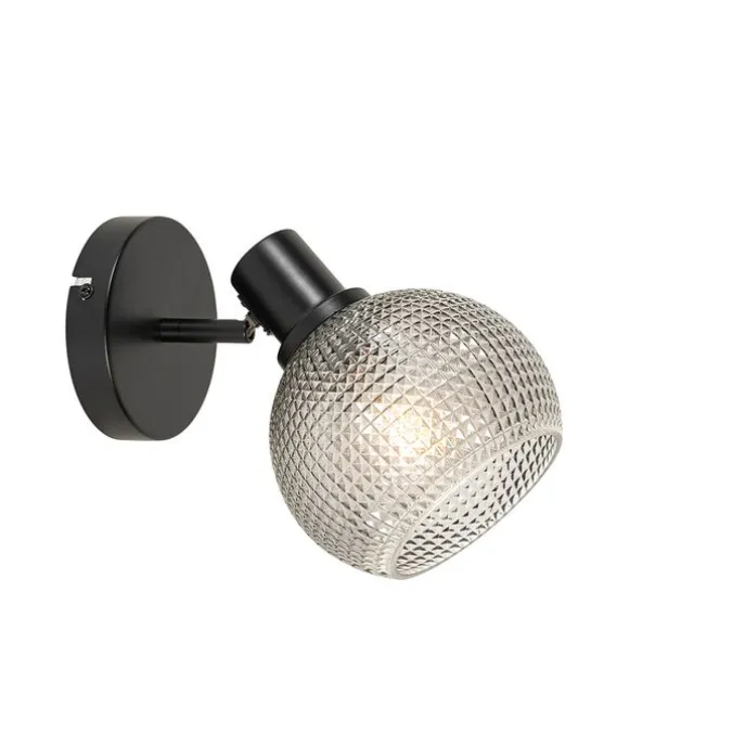 Designspot schwarz mit Rauchglas - Chico