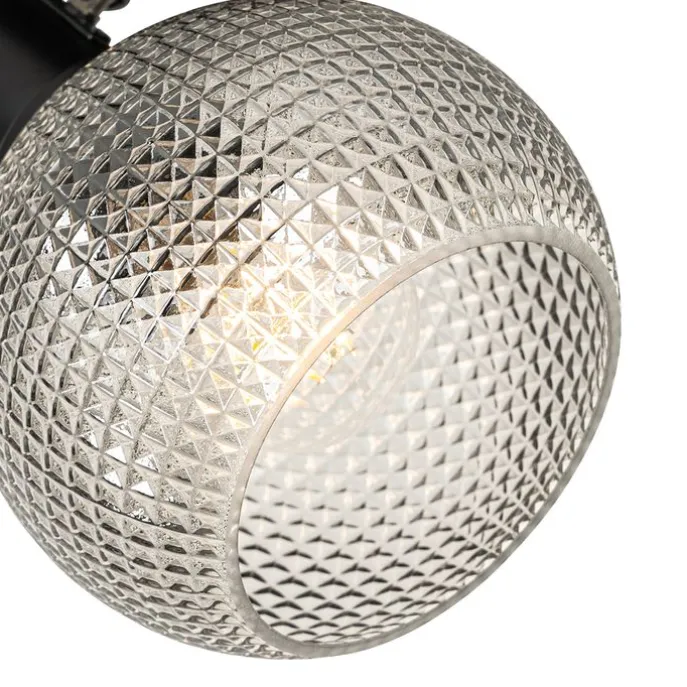 Designspot schwarz mit Rauchglas - Chico