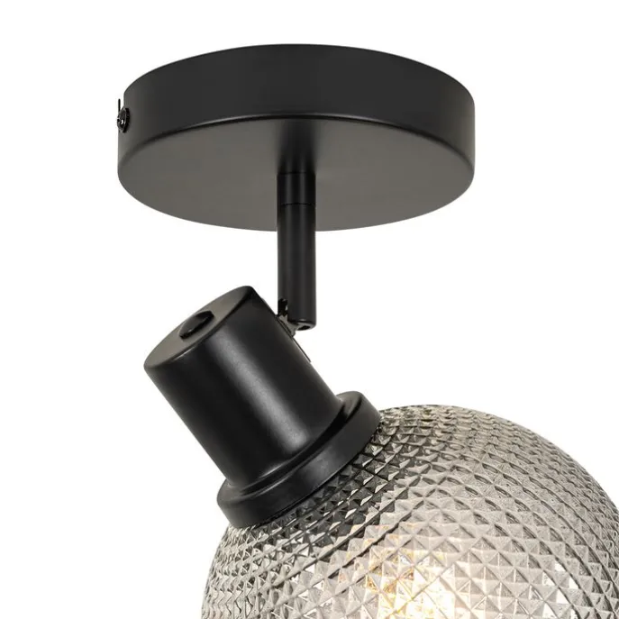 Designspot schwarz mit Rauchglas - Chico