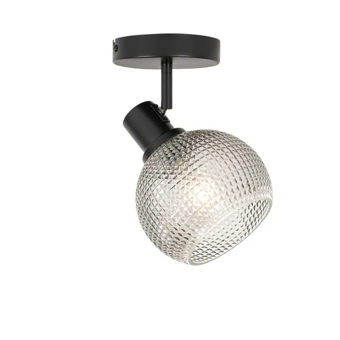 Designspot schwarz mit Rauchglas - Chico