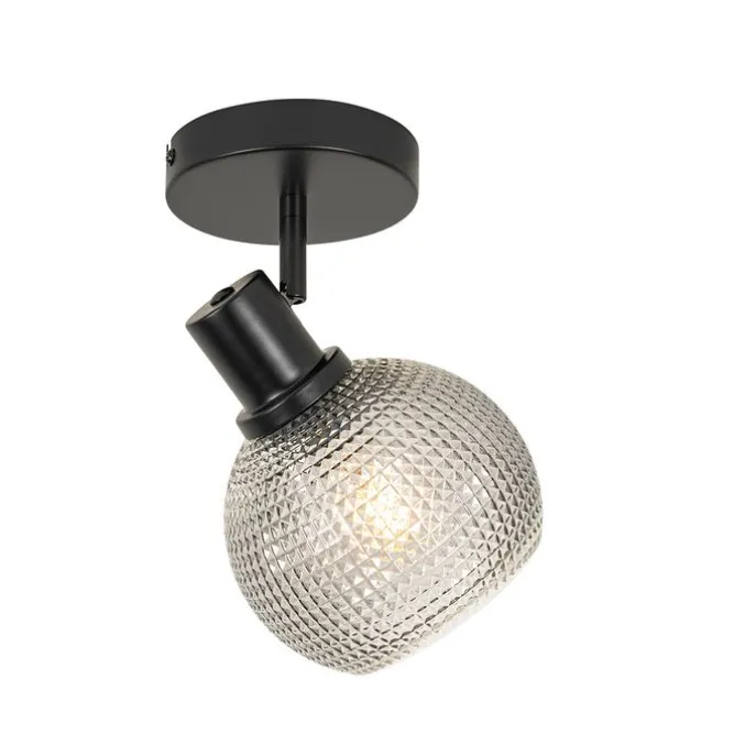 Designspot schwarz mit Rauchglas - Chico