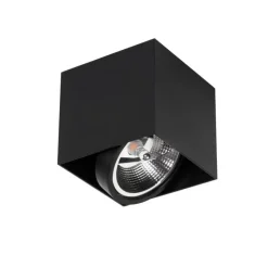 Design-Spot schwarzes Quadrat AR111 - Box