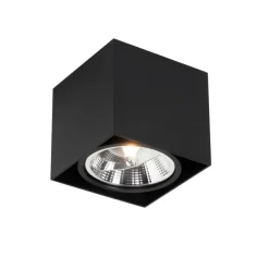 Design-Spot schwarzes Quadrat AR111 - Box