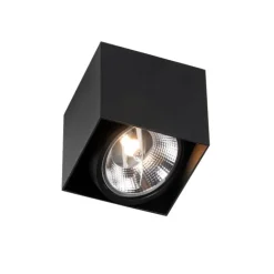 Design-Spot schwarzes Quadrat AR111 - Box