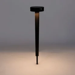 Design-Stiftspot schwarz inkl. LED und Dimmer IP55 Solar - Fiorina