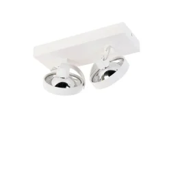 Designstrahler weiß verstellbar 2-flammig - Go