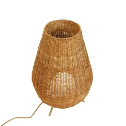 Dimmbare Stehleuchte aus Rattan IP65 mit Fernbedienung - Saona