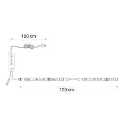 Dimmbares LED-Band 1,2 Meter RGBW 2,5W