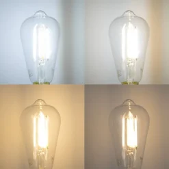 E27 Dimmbare LED-Glühbirne ST64 Klar 7W 806lm 2700-6500K