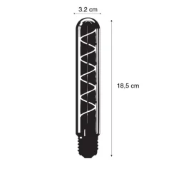 E27 Dimmbare LED-Glühbirne T32 Gold 2,5W 136 lm 2100K