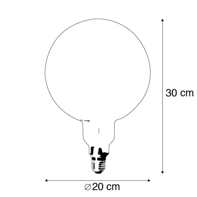 E27 dimmbare LED-Lampe Spiralfaden G200 3W 200 lm 2100K