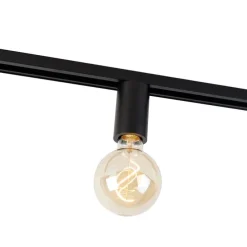 E27 Fassung mit Schienenaufhängung für 1-Phasenschiene Schwarz - Iconic Jeana