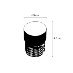 E27 3-stufig dimmbare LED-Lampe PUCC 3,5 W 280 lm 2700 K