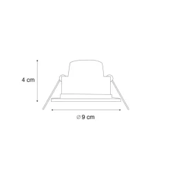 Einbauleuchte weiß inkl. Dim-to-Warm LED 7W IP65 - Blanca